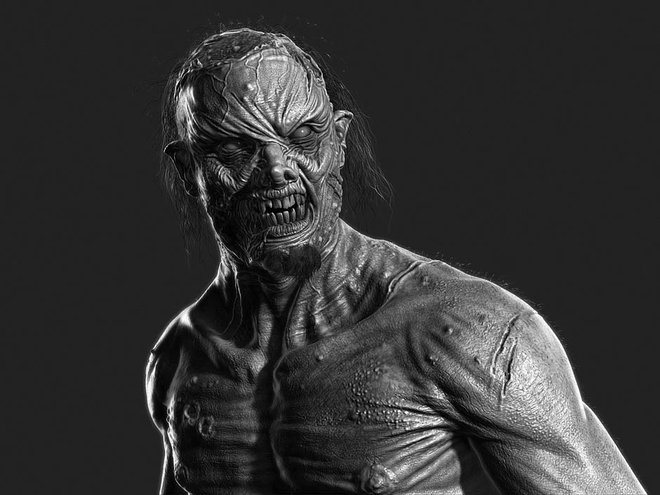 1 monster 3d model by damon woods