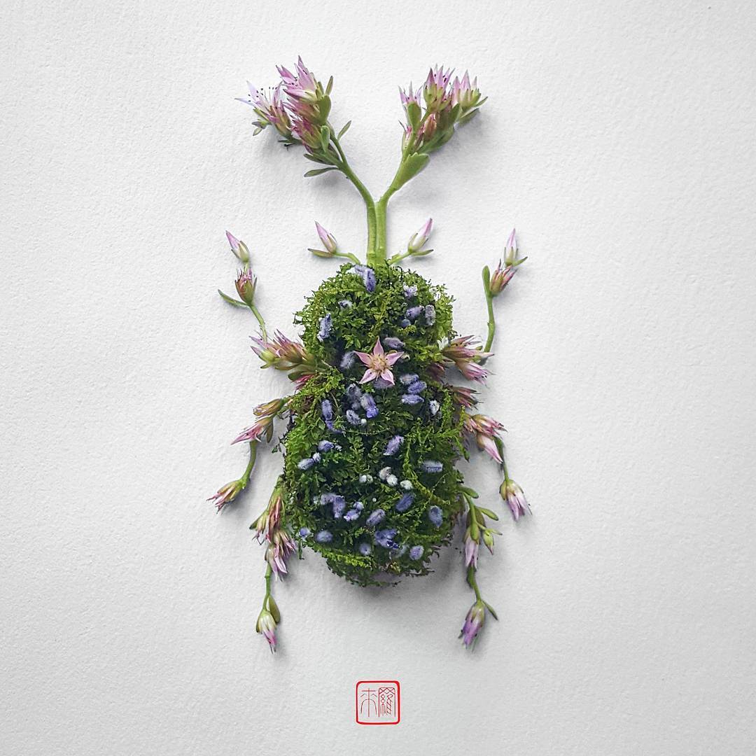 10 creative art idea flower by raku inoue
