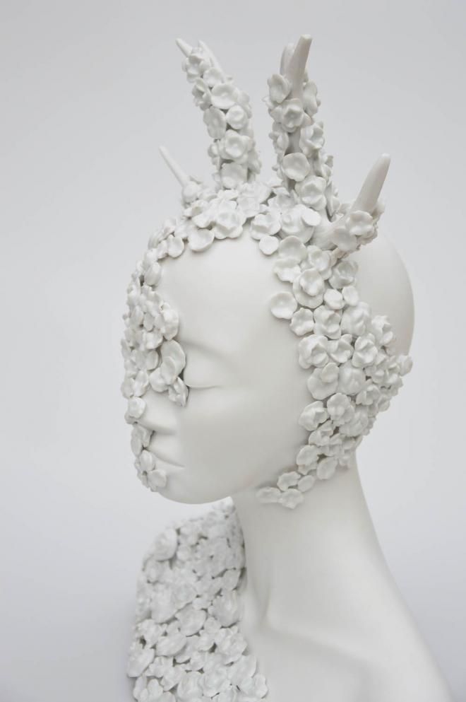 horn porcelain sculptures