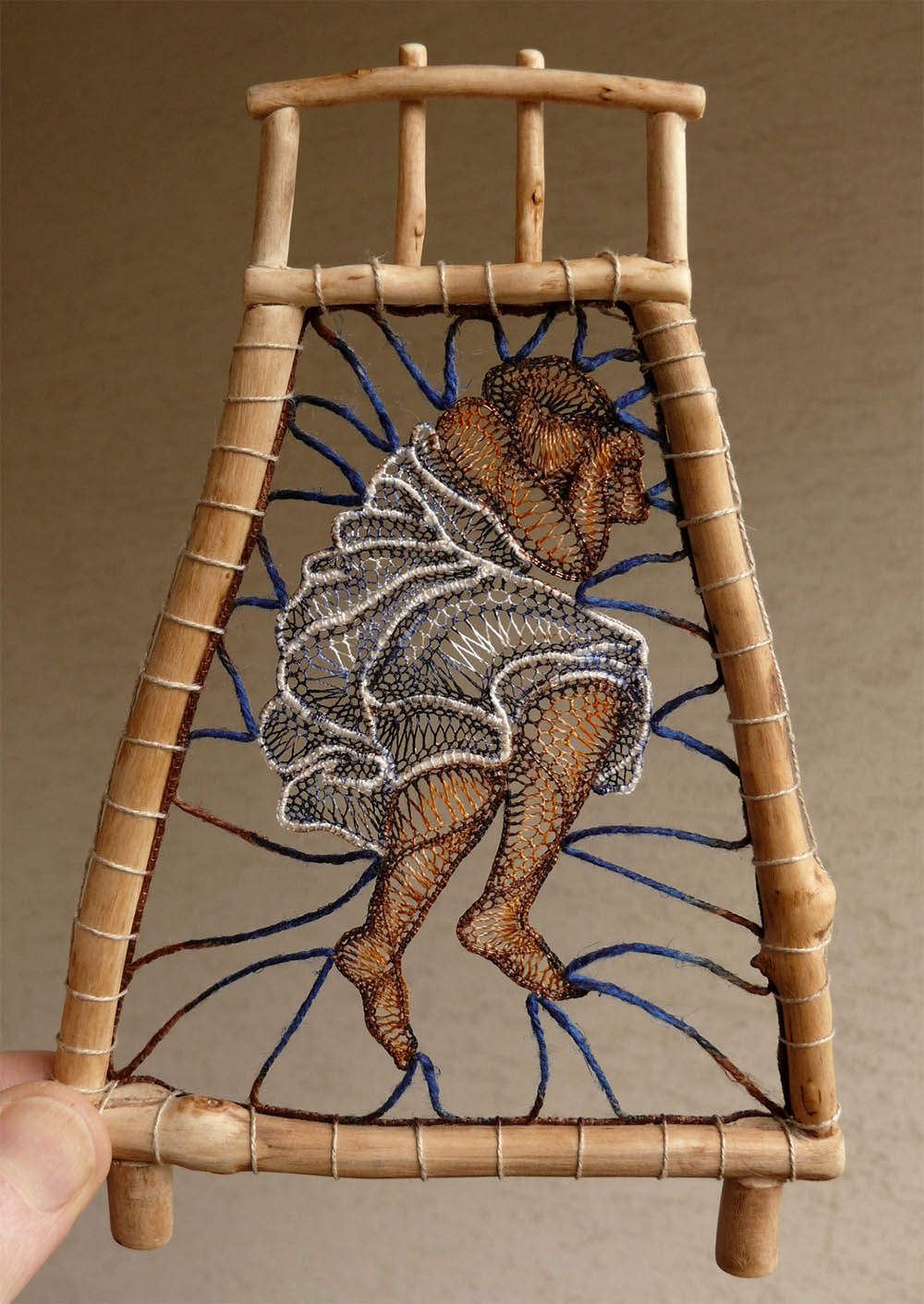 10 woman lace embroidert art by agnes herczeg