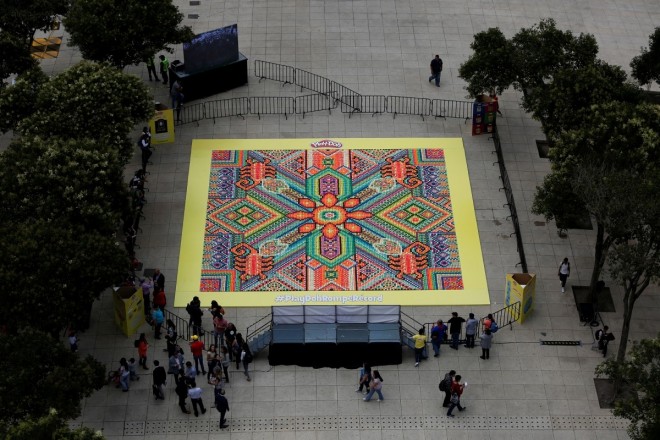 mexican massive mural huichol art