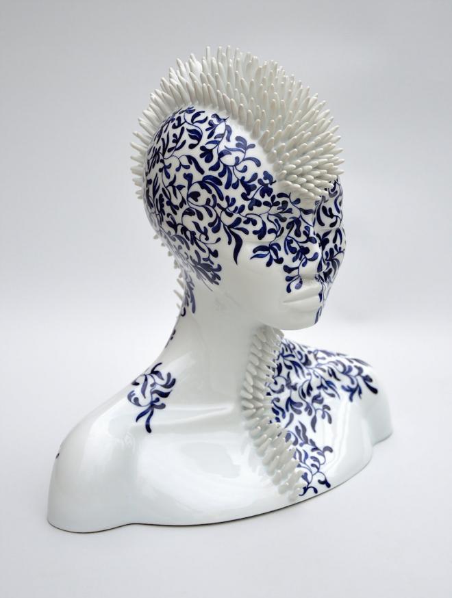surreal porcelain sculptures