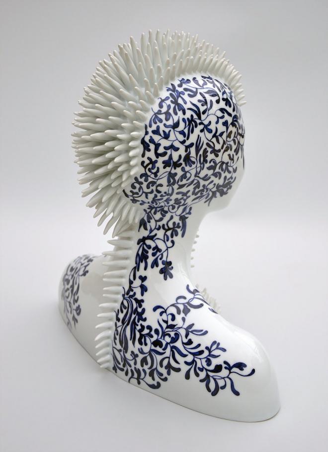 surreal porcelain sculptures