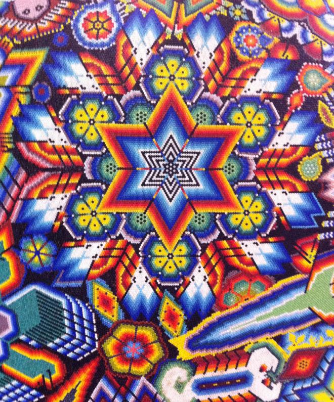 mexican massive mural huichol art