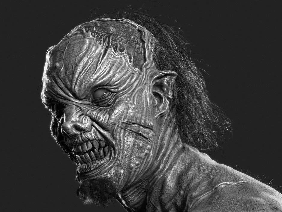 2 monster 3d model by damon woods