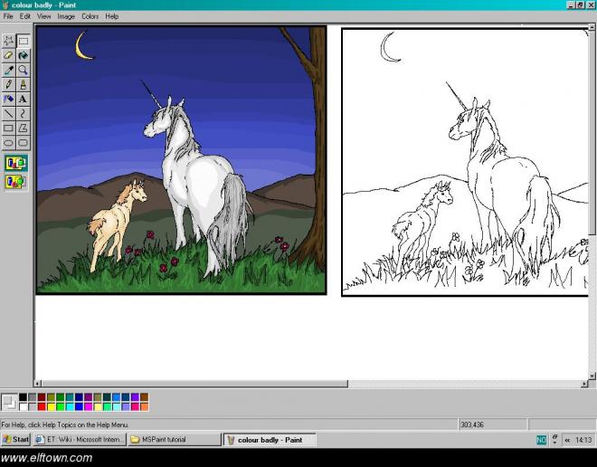 ms paint art