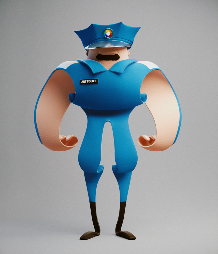 2 police quilling paper art by milosz wlazlo