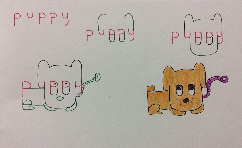 2 puppy wordtoon by archidesiign
