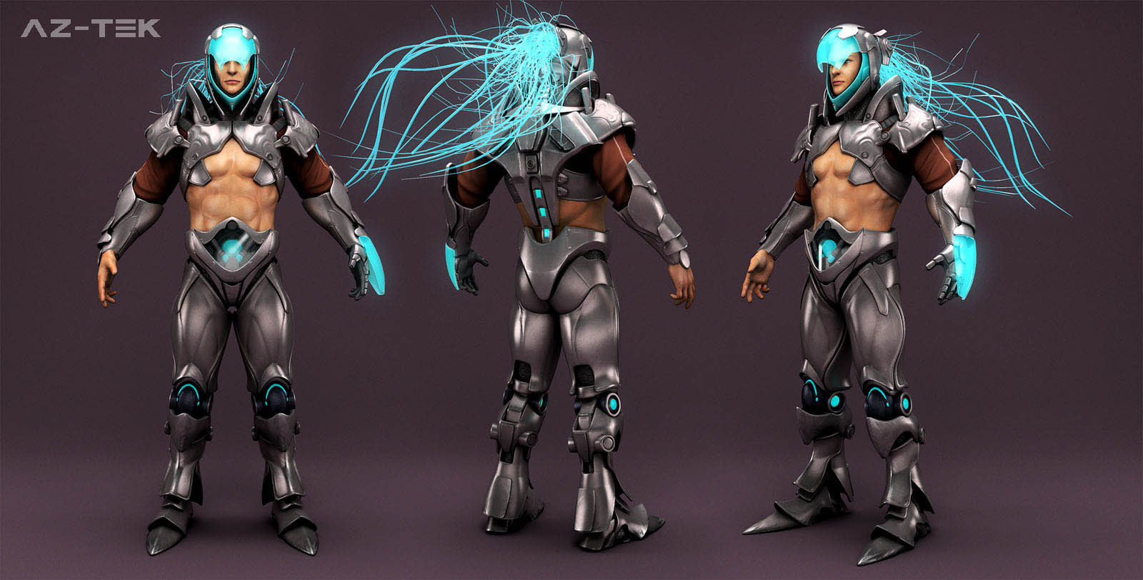 3 aztek 3d model by damon woods