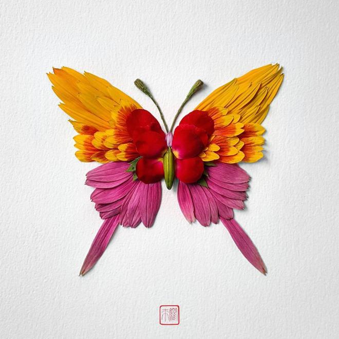 creative art idea flower