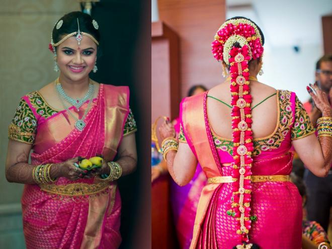 indian bridal hairstyle flowers (2)