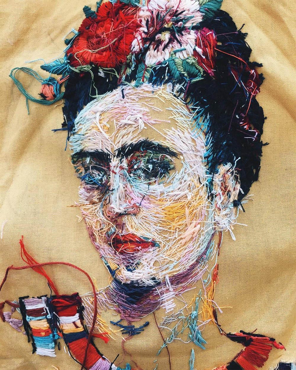 3 portrait embroidery art lisa smirnova
