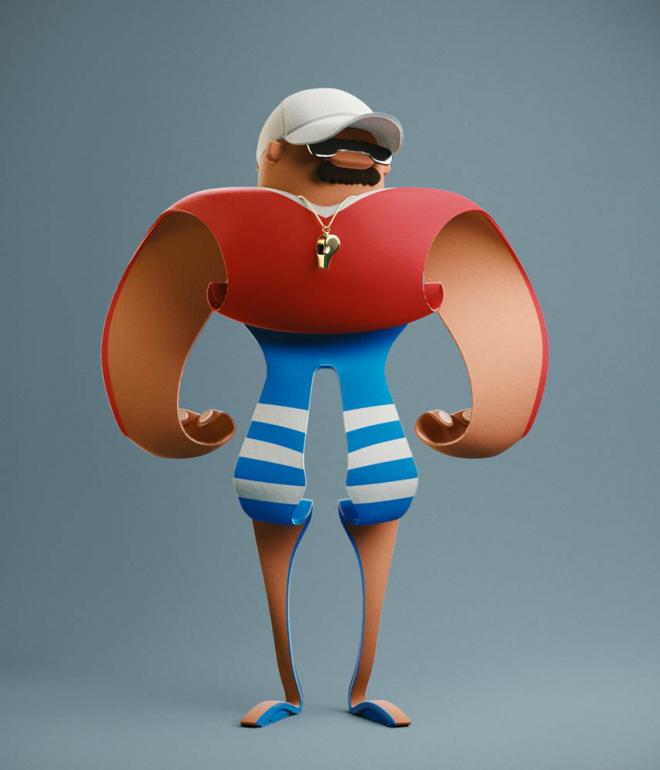 villian quilling paper art