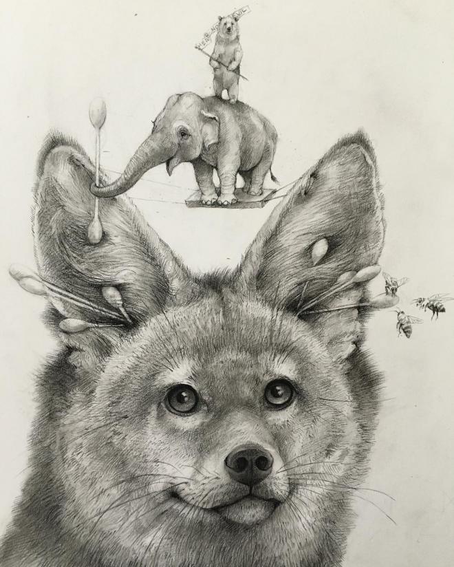 cleaning funny drawing