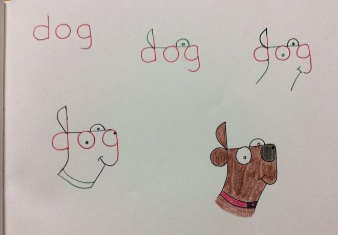 dog wordtoon