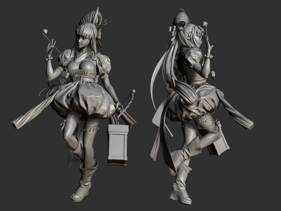 4 gisaeng 3d model by jeen lih lun