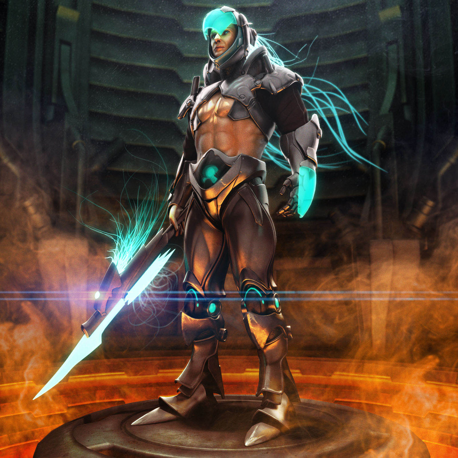 5 aztek 3d model by damon woods