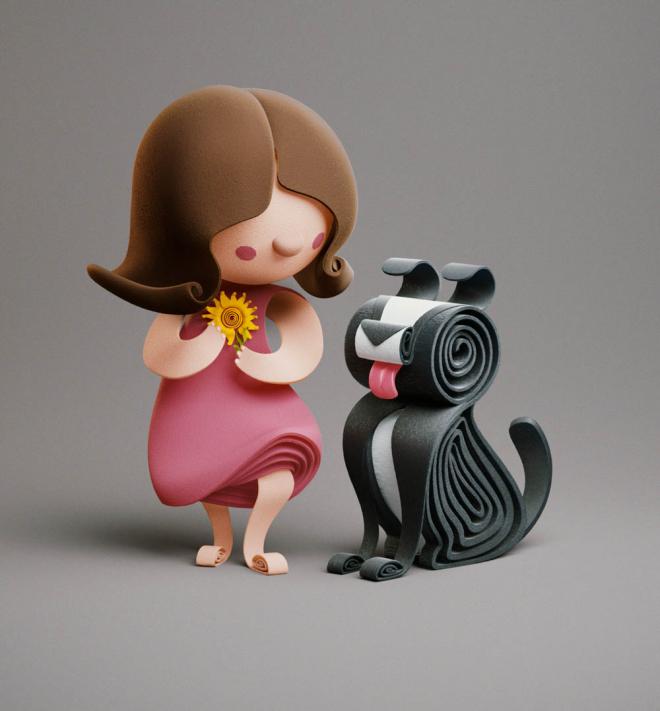 play quilling paper art
