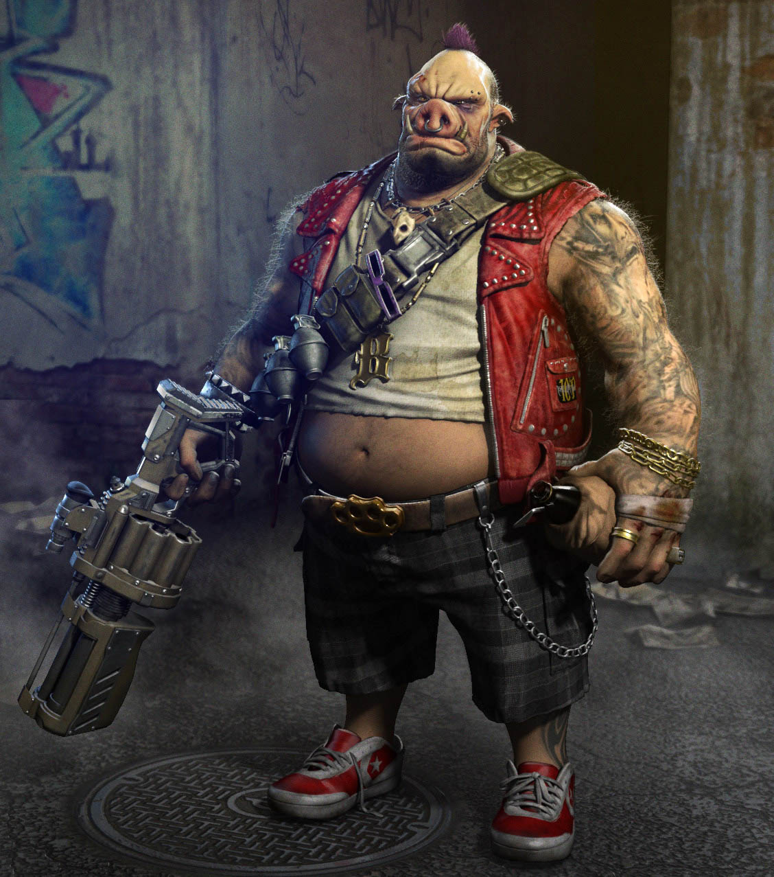 6 behop 3d model by damon woods