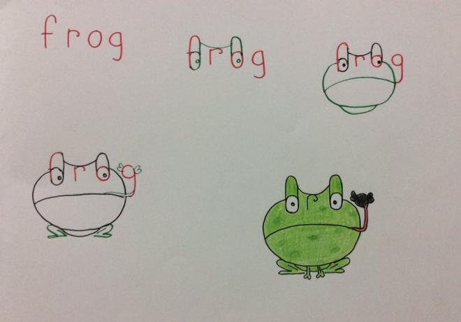 frog wordtoon