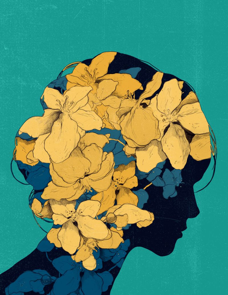 7 editorial digital illustrations by simon