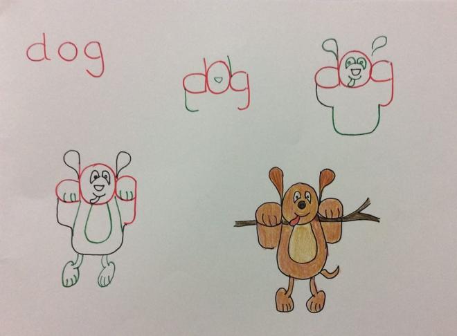 dog wordtoon