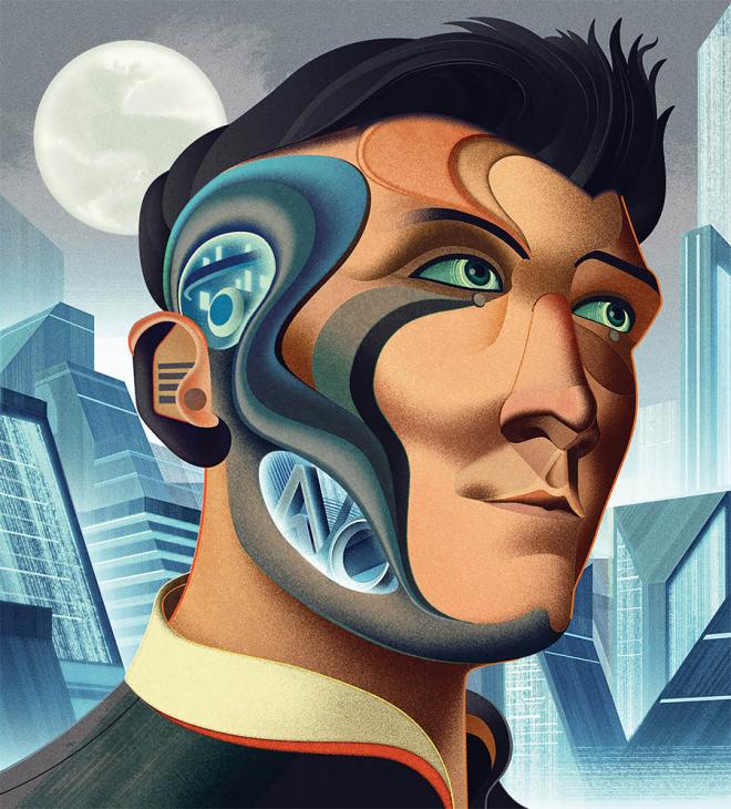 face digital art