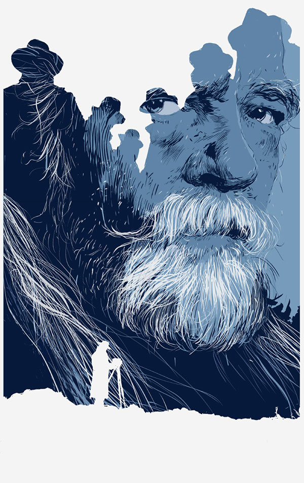 9 editorial digital illustrations by simon