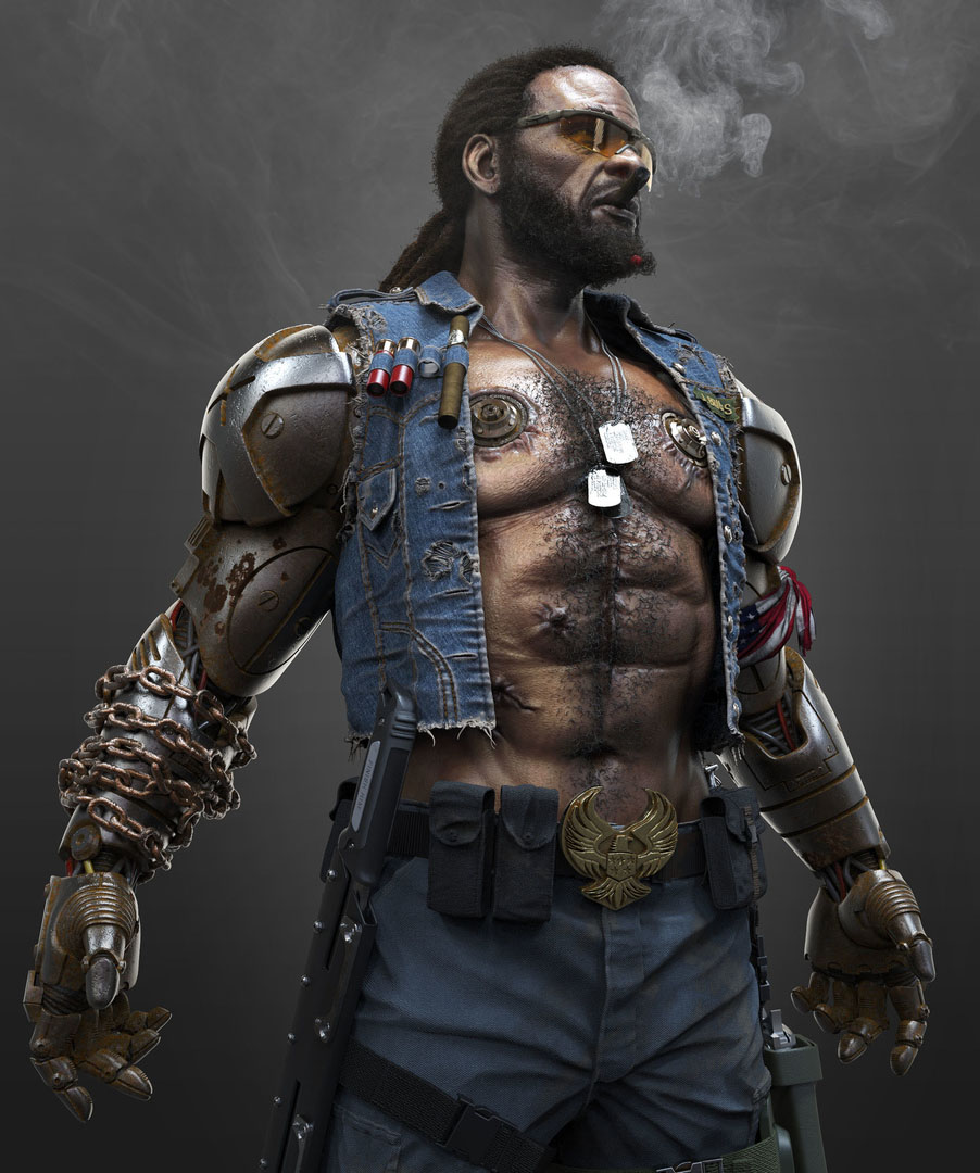 9 jax 3d model by damon woods