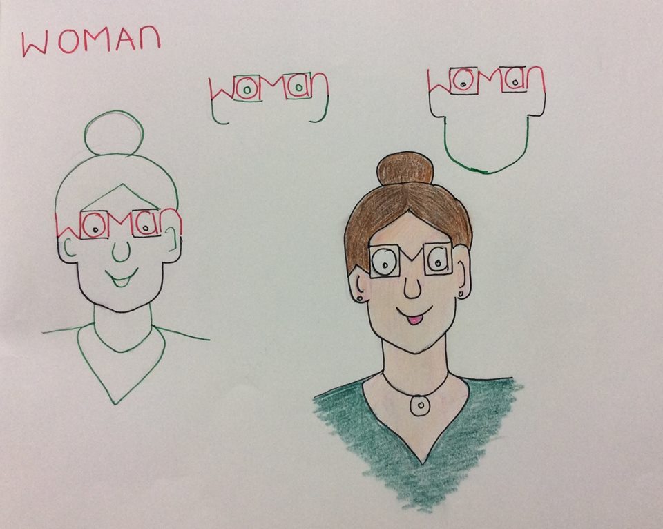 woman wordtoon by archidesiign