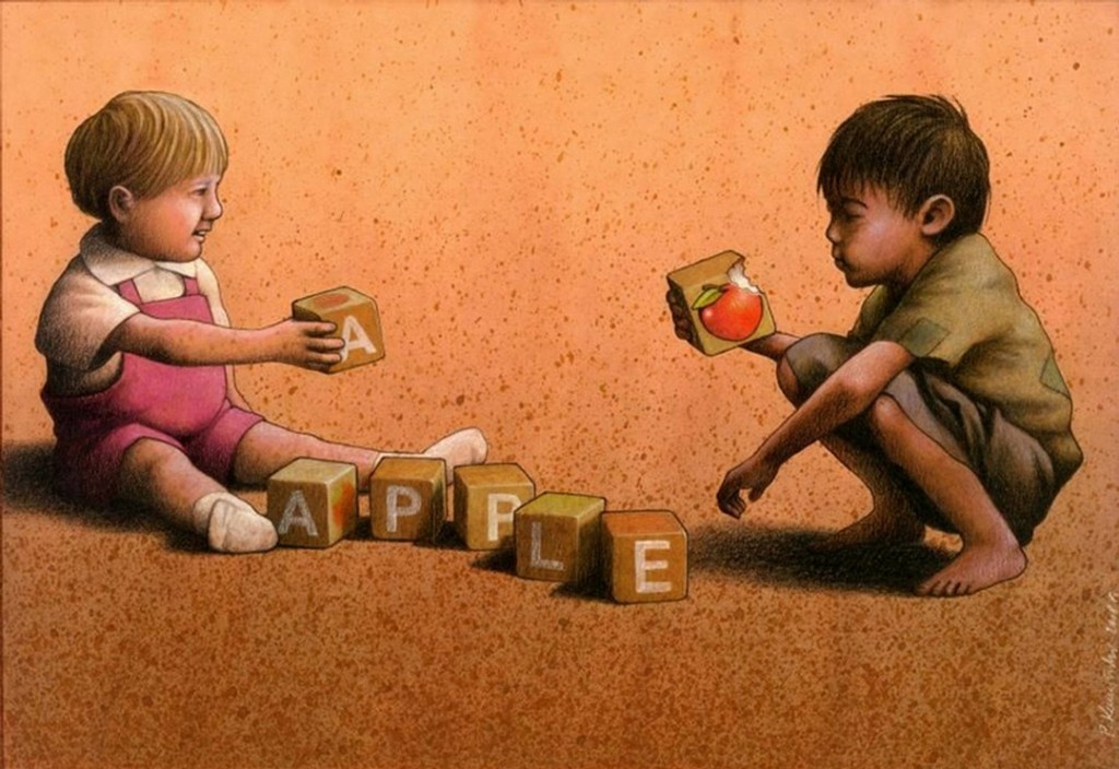 1 satirical creative drawing by pawel kuczynski