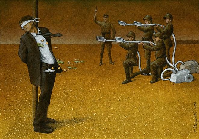 satirical creative drawing