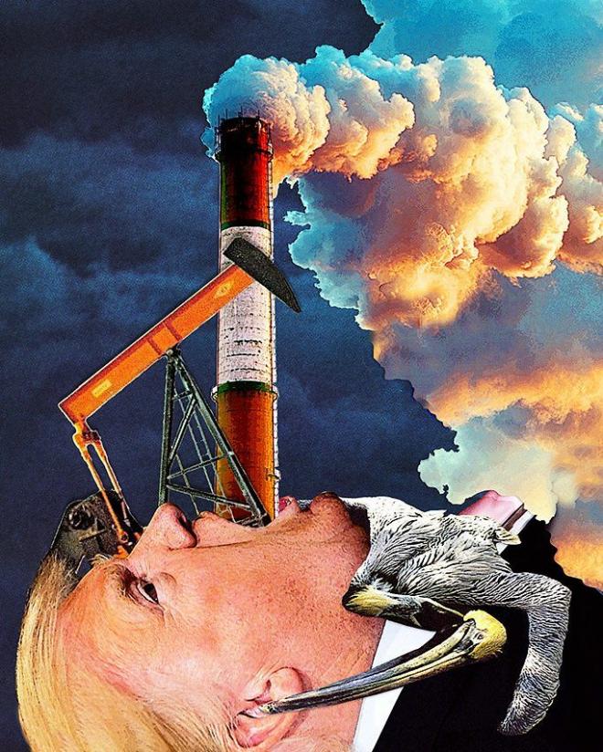 pollution surreal photo collage
