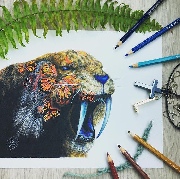 11 surreal color pencil drawing by leona chui