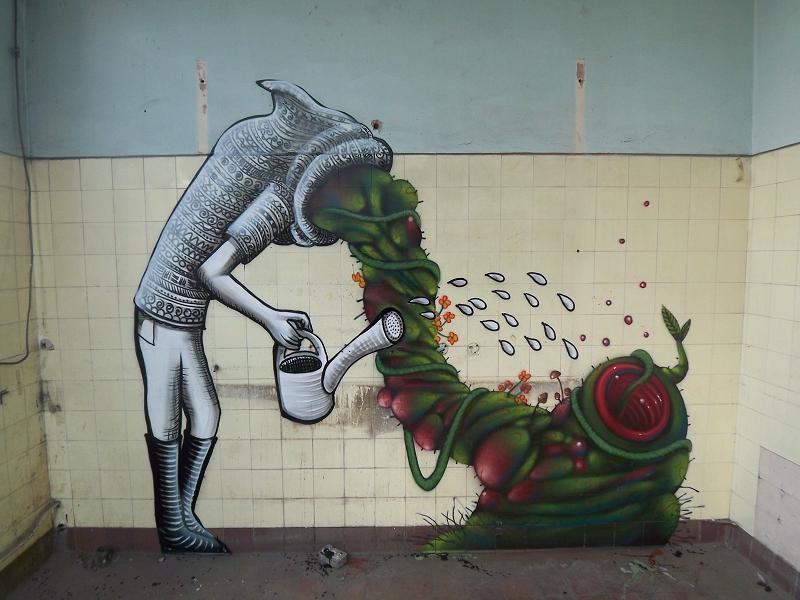 12 surreal mural art by phlegm