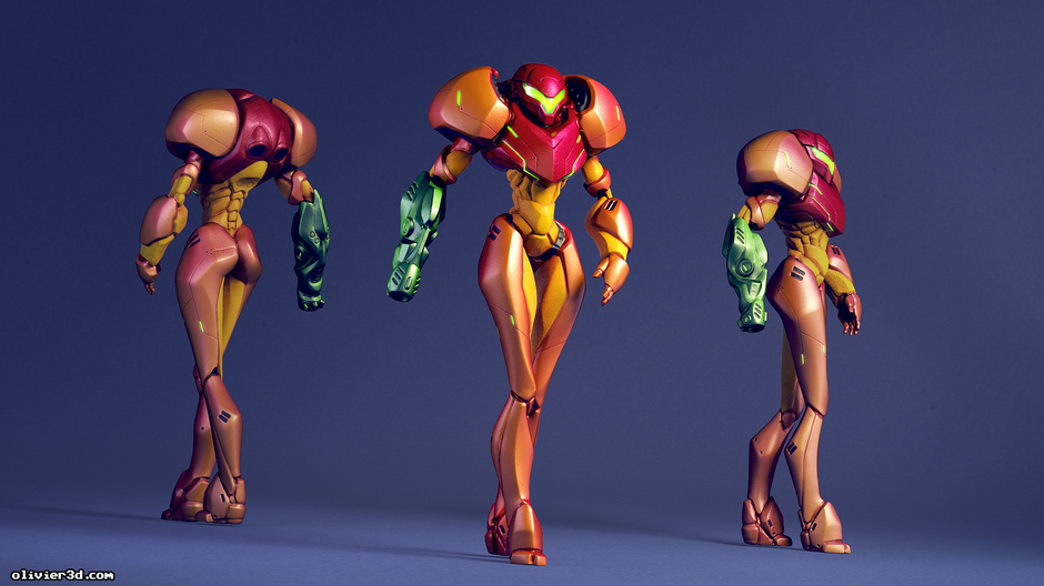 samus 3d model by olivier couston