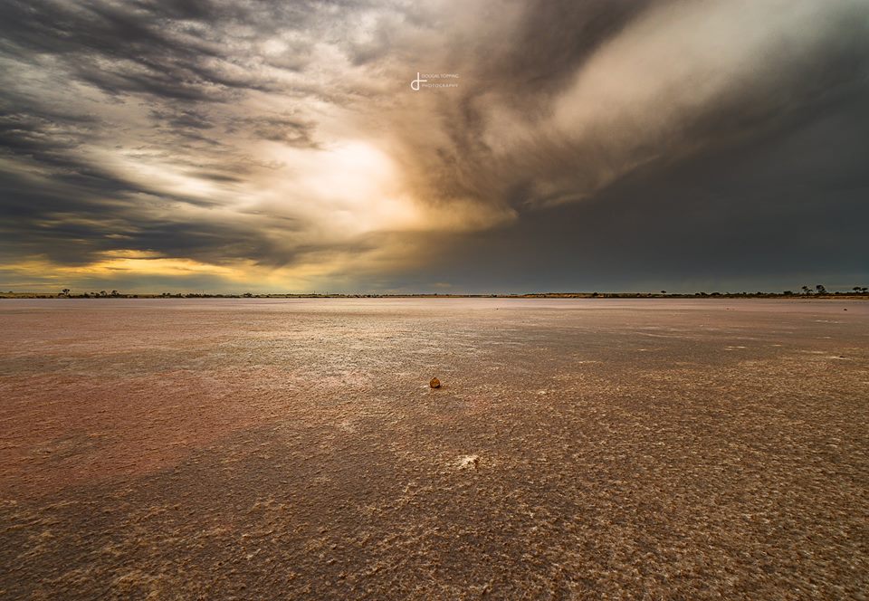 pink lake nature photography by douglas topping