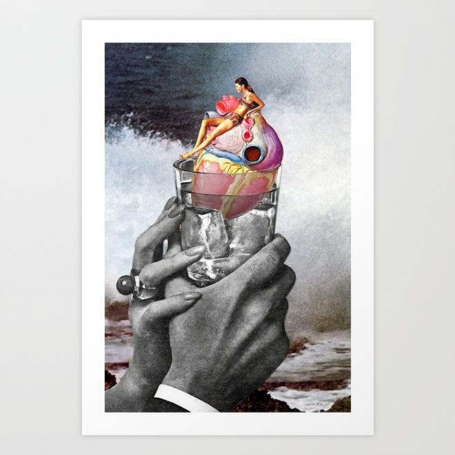 heart surreal photo collage