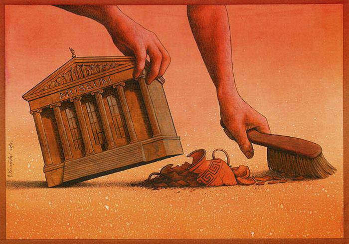 17 satirical creative drawing by pawel kuczynski
