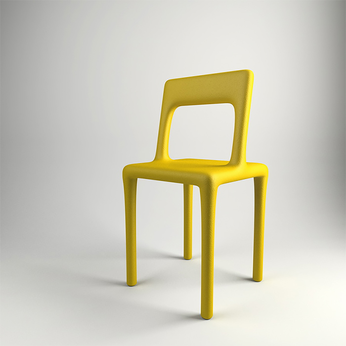 2 chair 3d design by katerina kamprani