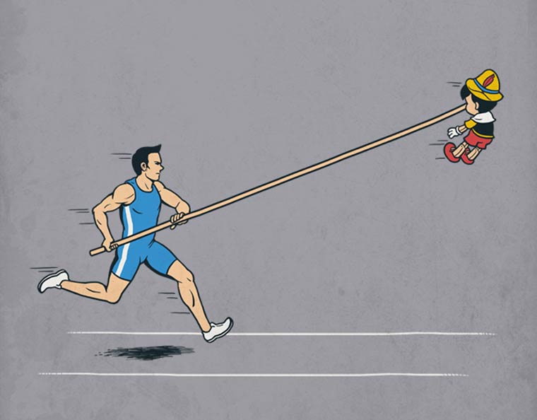 3 pole funny drawing by ben chen