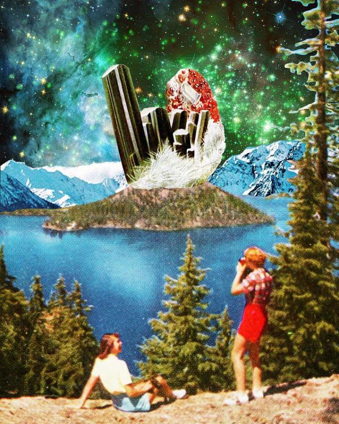 holiday surreal photo collage