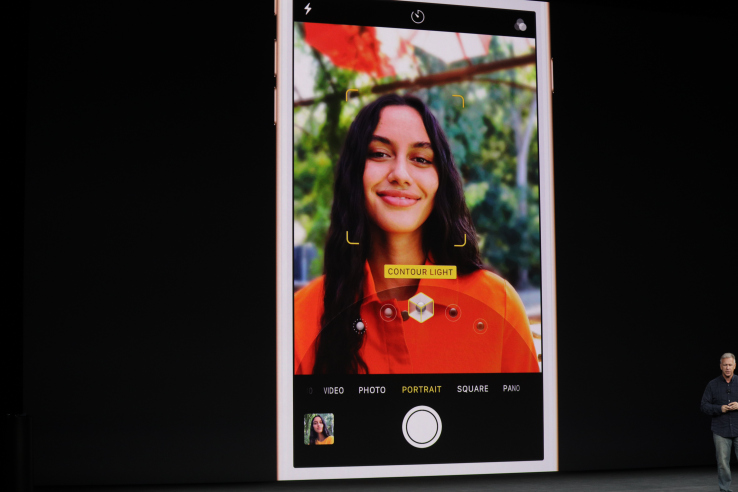 5 portrait lighting effect by iphone