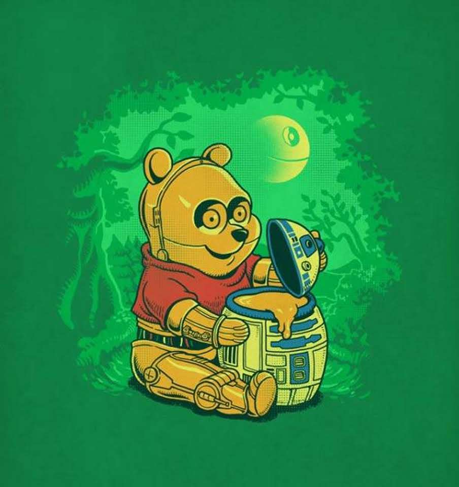 6 pooh funny drawing by ben chen