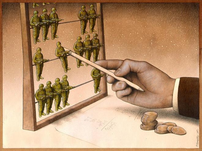 satirical creative drawing