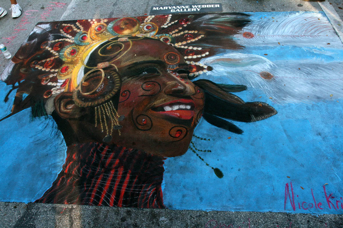 tribal street painting lakeworth