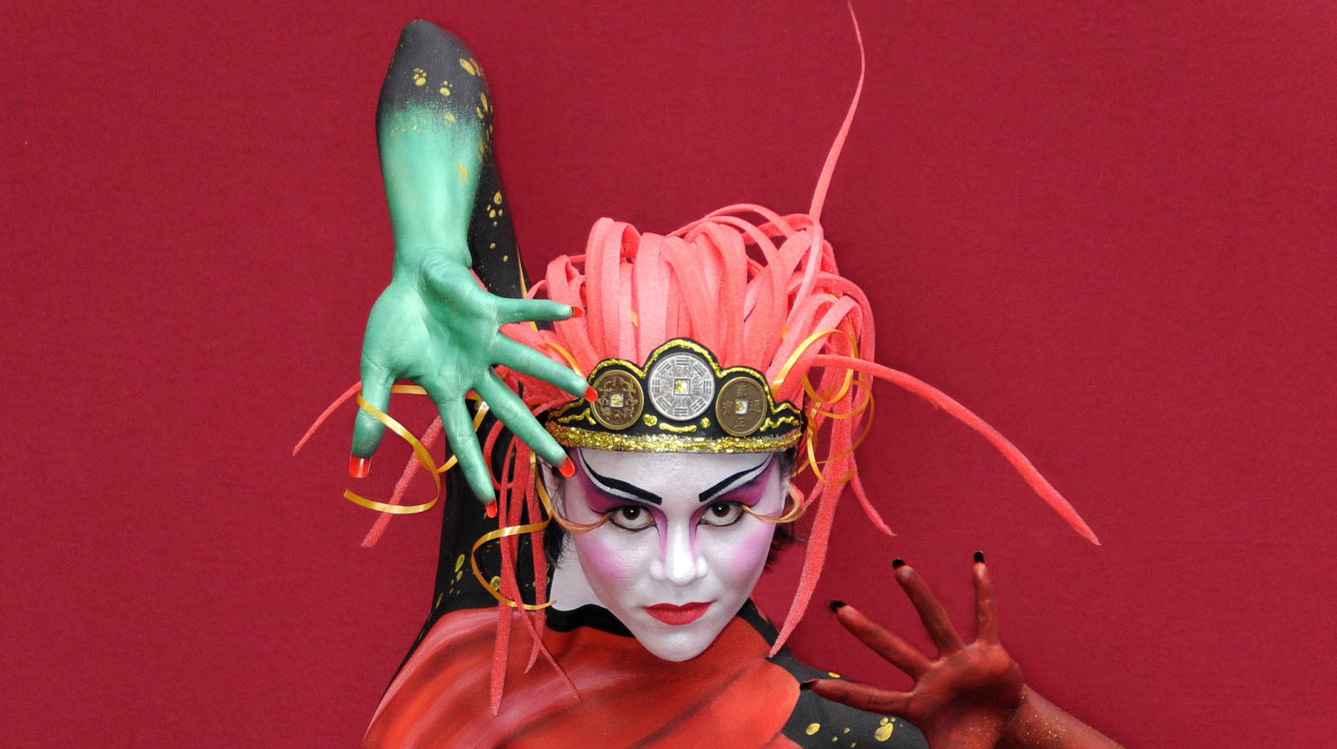 colorful body painting festival mark reid