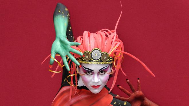 colorful body painting festival