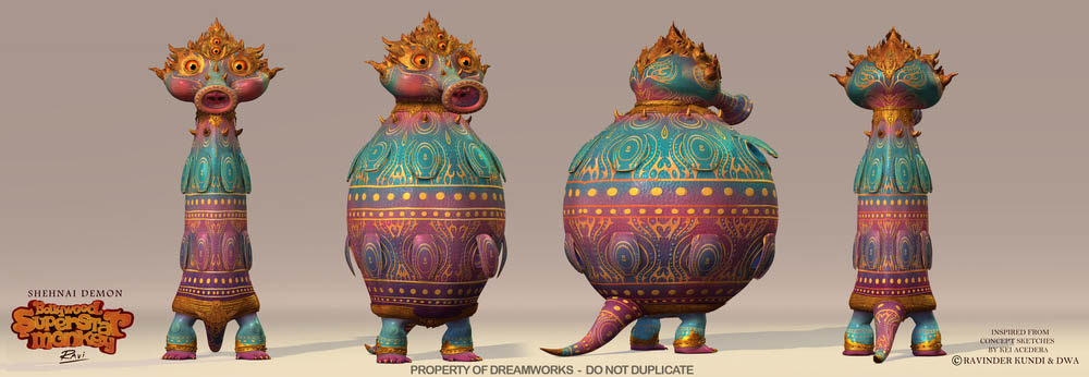 shenai demon bollywood monkey 3d animation