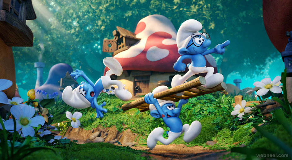 smurfs lost village animation movie 2017